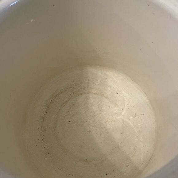 Vintage Sanko Ware Japan Country Flowers Porcelain Enamel Cookware Pot 9"x10" - Picture 9 of 10